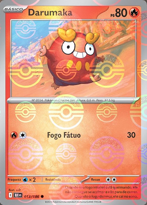 Darumaka (013P/086) REV FOIL - Carta Avulsa Pokemon