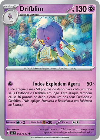 Drifblim (041/102) - Carta Avulsa Pokemon
