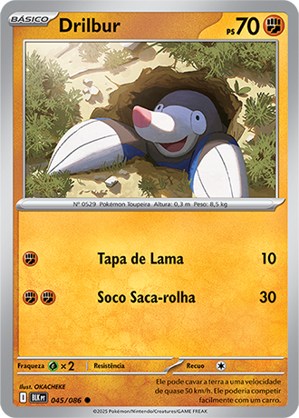 Drilbur (045/086) - Carta Avulsa Pokemon