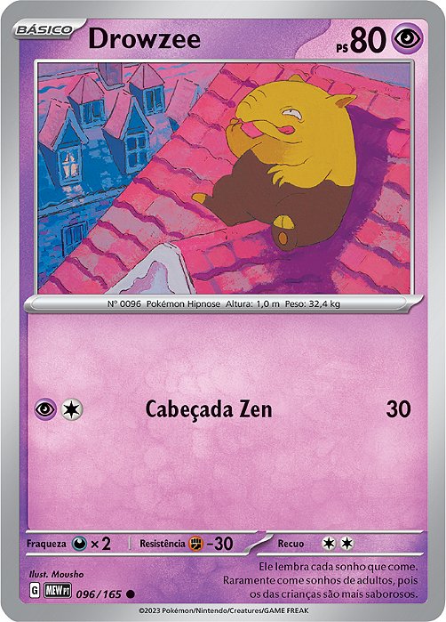 Drowzee (096/165) - Carta Avulsa Pokemon