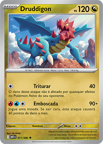 Druddigon (071/086) - Carta Avulsa Pokemon