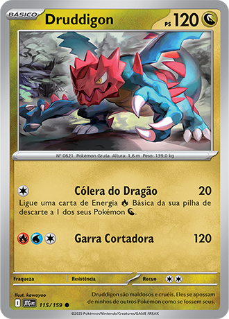 Druddigon (115/159) - Carta Avulsa Pokemon