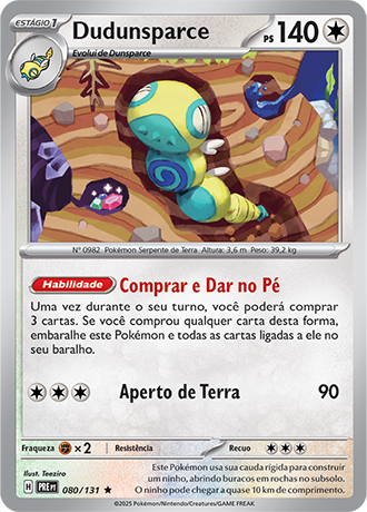 Dudunsparce (080/131) FOIL - Carta Avulsa Pokemon