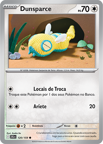 Dunsparce (120/159) REV FOIL - Carta Avulsa Pokemon