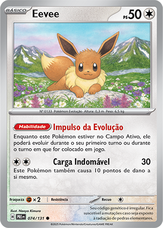 Eevee (074/131) - Carta Avulsa Pokemon