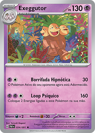 Exeggutor (024/091) FOIL - Carta Avulsa Pokemon