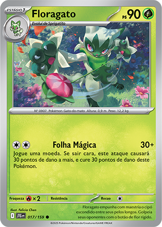 Floragato (017/159) - Carta Avulsa Pokemon