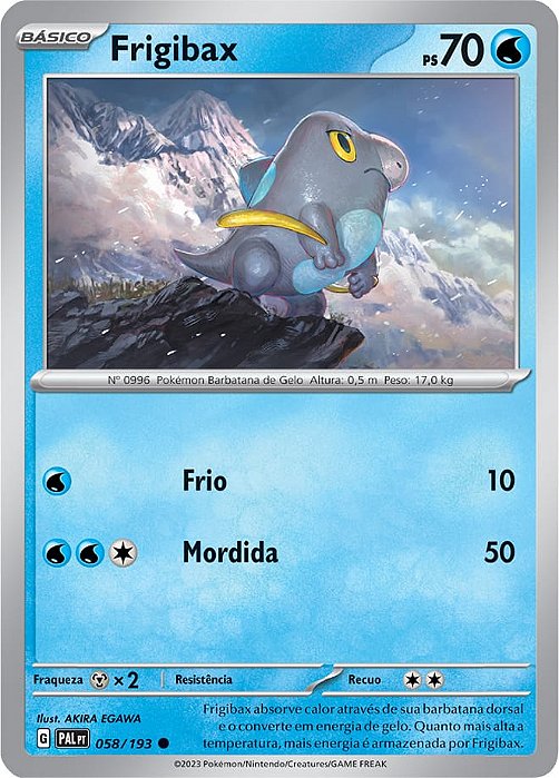 Frigibax (058/193) - Carta Avulsa Pokemon