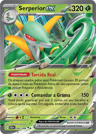 Serperior ex (003/086) - Carta Avulsa Pokemon