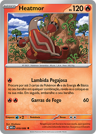 Heatmor (019/086) - Carta Avulsa Pokemon