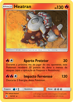 Heatran (13/131)  - Carta Avulsa Pokemon