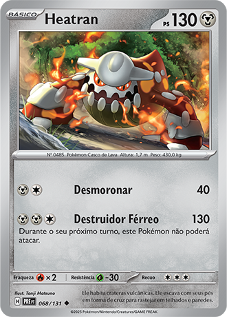 Heatran (068/131)  - Carta Avulsa Pokemon