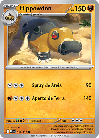 Hippowdon (053/131) - Carta Avulsa Pokemon