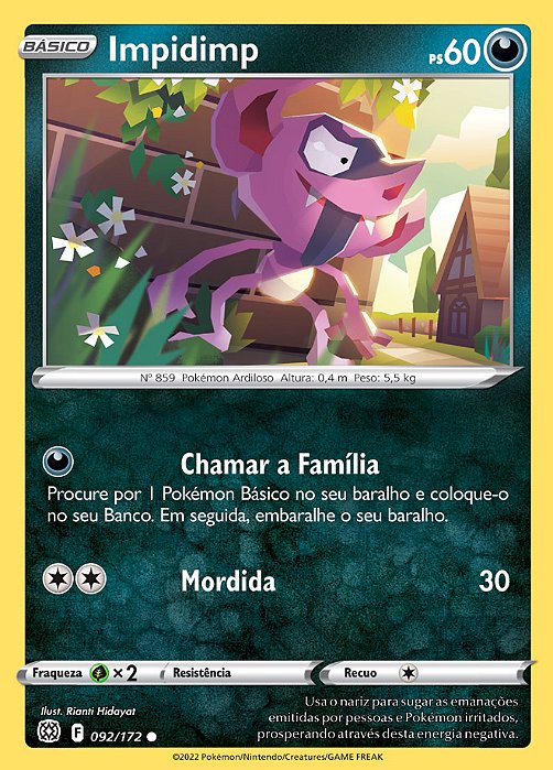 Impidimp (92/172) - Carta Avulsa Pokemon