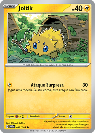 Joltik (033/086) - Carta Avulsa Pokemon