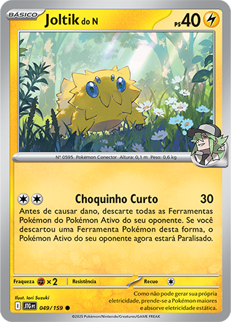Joltik do N / N's Joltik (049/159) - Carta Avulsa Pokemon