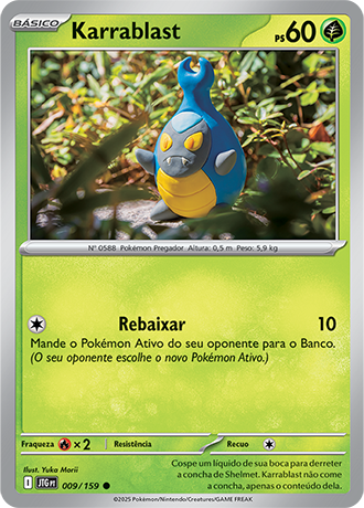 Karrablast (009/159) REV FOIL - Carta Avulsa Pokemon