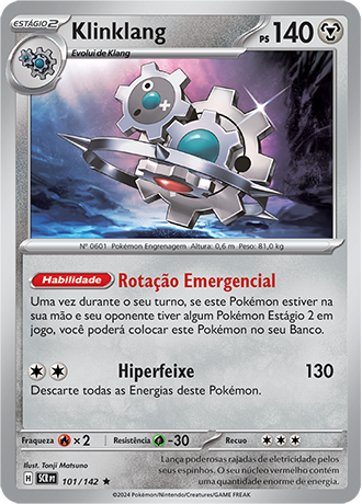 Klinklang (104/172) REV FOIL - Carta Avulsa Pokemon