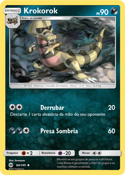 Krokorok (84/149) - Carta Avulsa Pokemon