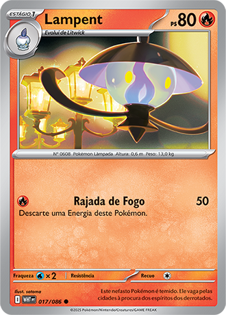 Lampent (017/086) - Carta Avulsa Pokemon