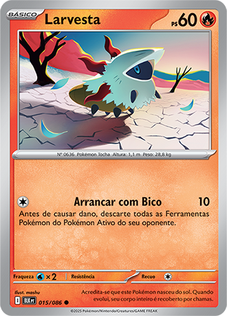 Larvesta (015/086) - Carta Avulsa Pokemon