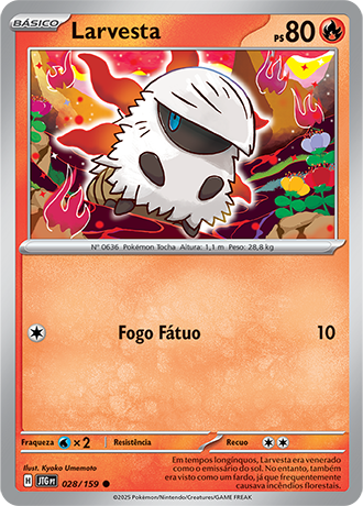 Larvesta (028/159) - Carta Avulsa Pokemon