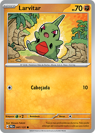 Larvitar (047/131) - Carta Avulsa Pokemon