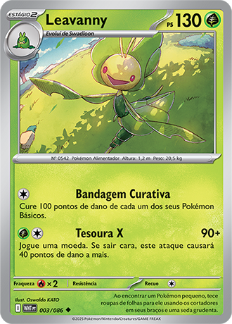 Leavanny (003/086) - Carta Avulsa Pokemon