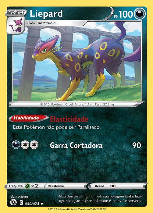 Liepard (40/073) - Carta Avulsa Pokemon