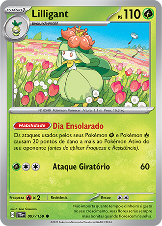Lilligant (007/159) - Carta Avulsa Pokemon