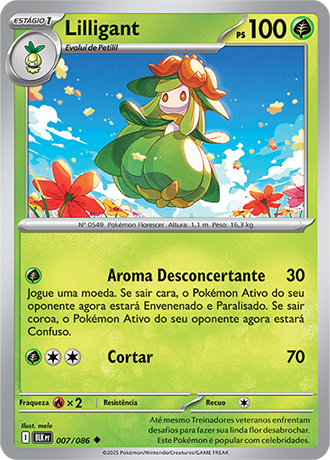 Lilligant (007/086) - Carta Avulsa Pokemon