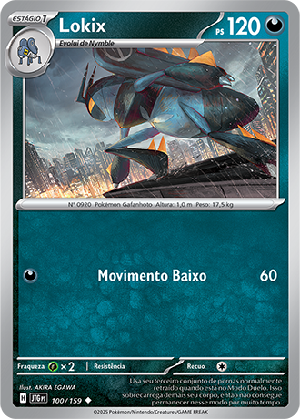 Lokix (100/159) REV FOIL - Carta Avulsa Pokemon