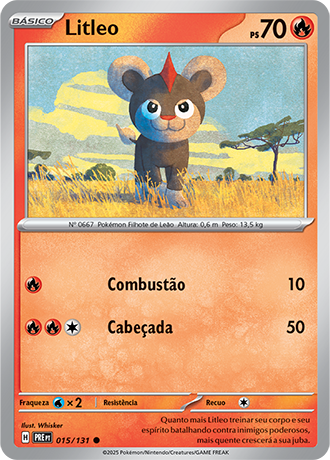 Litleo (015/131) - Carta Avulsa Pokemon