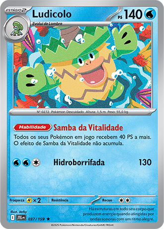 Ludicolo (037/159) FOIL - Carta Avulsa Pokemon