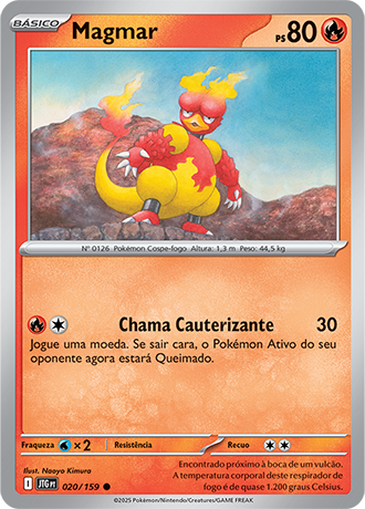 Magmar (020/159) - Carta Avulsa Pokemon