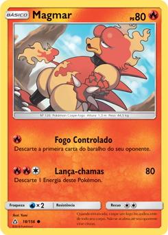 Magmar (18/156) - Carta Avulsa Pokemon
