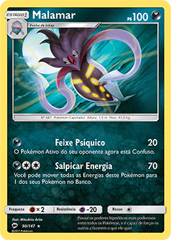 Malamar (90/147) REV FOIL - Carta Avulsa Pokemon