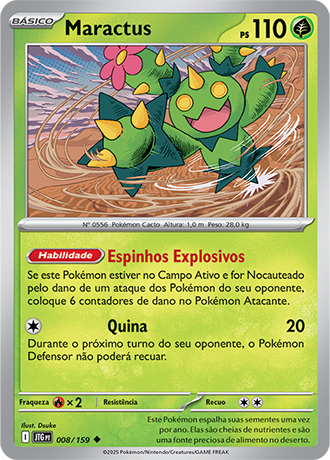 Maractus (008/159) - Carta Avulsa Pokemon