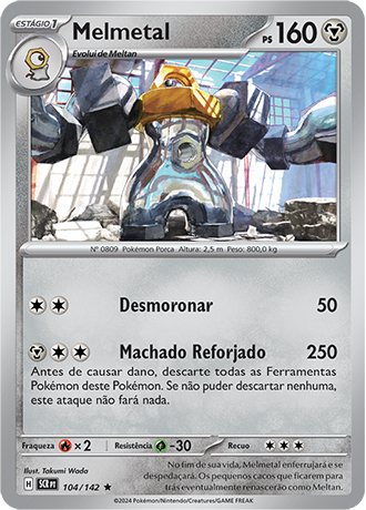 Melmetal (104/142) FOIL - Carta Avulsa Pokemon