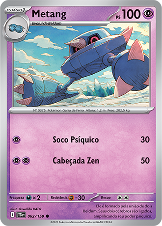 Metang (062/159) - Carta Avulsa Pokemon