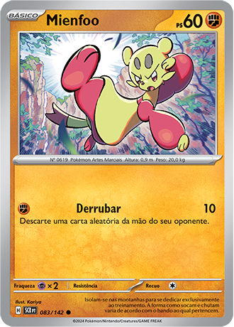 Mienfoo (083/142) REV FOIL - Carta Avulsa Pokemon