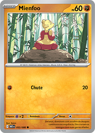 Mienfoo (052/086) - Carta Avulsa Pokemon