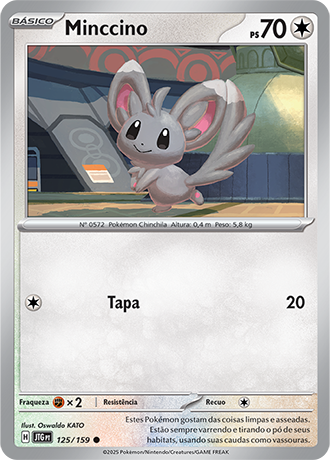 Minccino (125/159) - Carta Avulsa Pokemon
