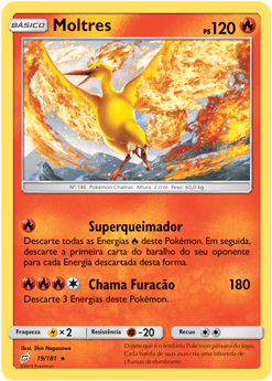 Moltres (19/181) REV FOIL - Carta Avulsa Pokemon