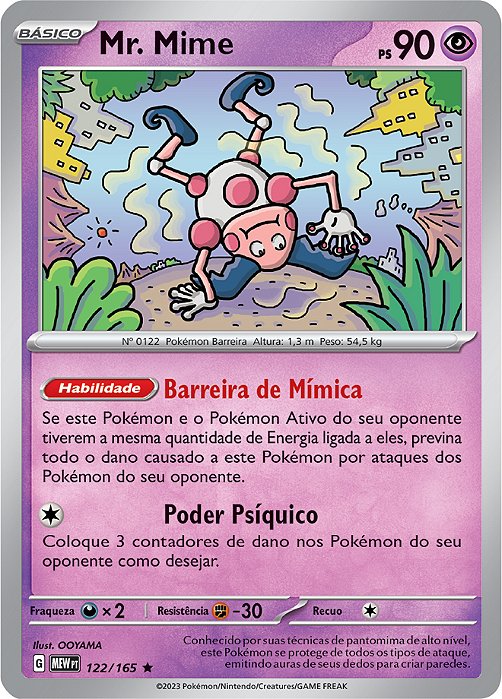 Mr. Mime (122/165) FOIL - Carta Avulsa Pokemon