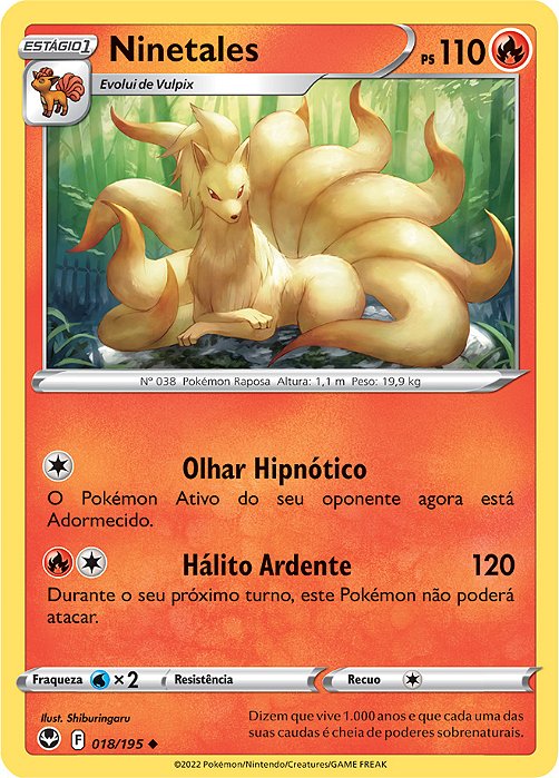 Ninetales (018/195) - Carta Avulsa Pokemon
