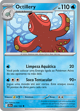 Octillery (034/159) - Carta Avulsa Pokemon