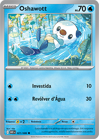 Oshawott (021/086) - Carta Avulsa Pokemon