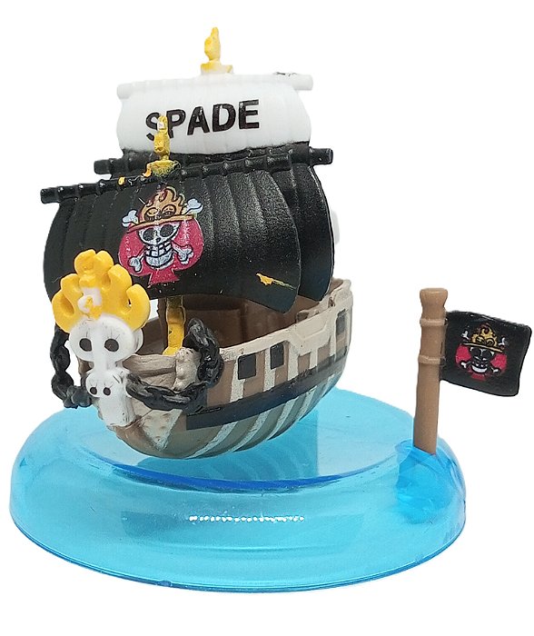 Navio Piece of Spadille (Spade de Portgas D. Ace) - Miniatura Colecionável One Piece 7,5cm