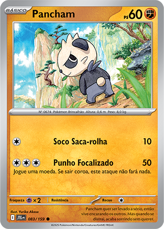 Pancham (083/159) - Carta Avulsa Pokemon